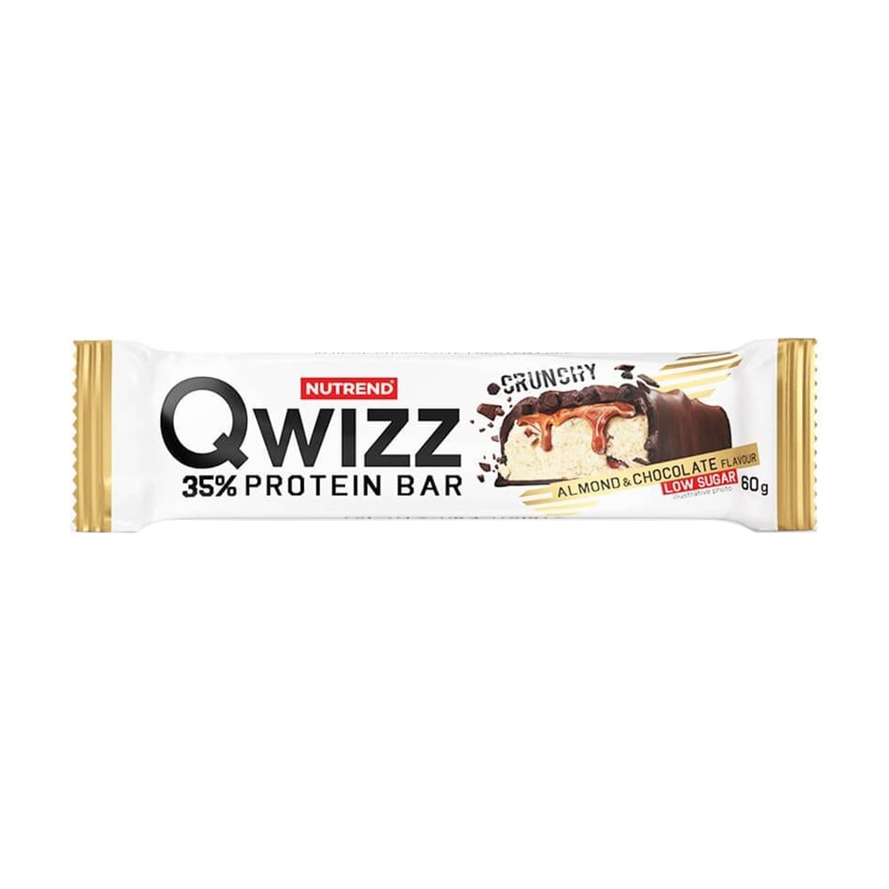 Протеїновий батончик Nutrend Qwizz Protein 35% Bar зі смаком мигдаля та шоколаду, 60 г